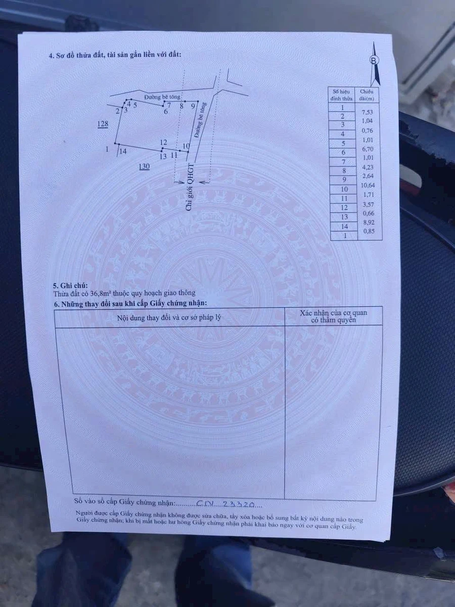 Bán lô đất góc 2 mặt tiền 147m2 thổ cư gần biển Dốc Lết, Ninh Thủy - Ảnh thu nhỏ 2