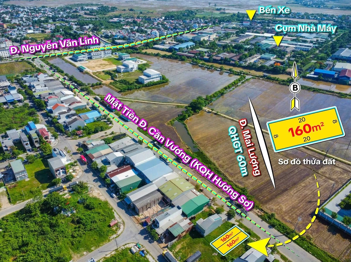 Bán đất mặt tiền Cần Vương 160m² Huế, giá 28 triệu/m² - Ảnh thu nhỏ 2