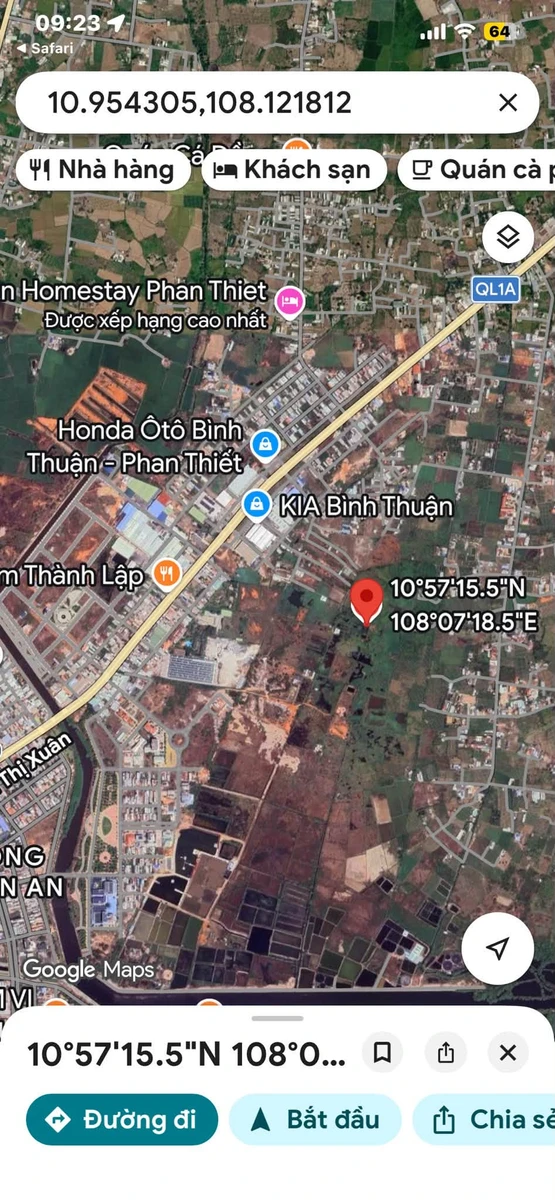 Bán đất trống 1111,5m2 kề KDC Bến Lội Hàm Thắng - Ảnh thu nhỏ 2