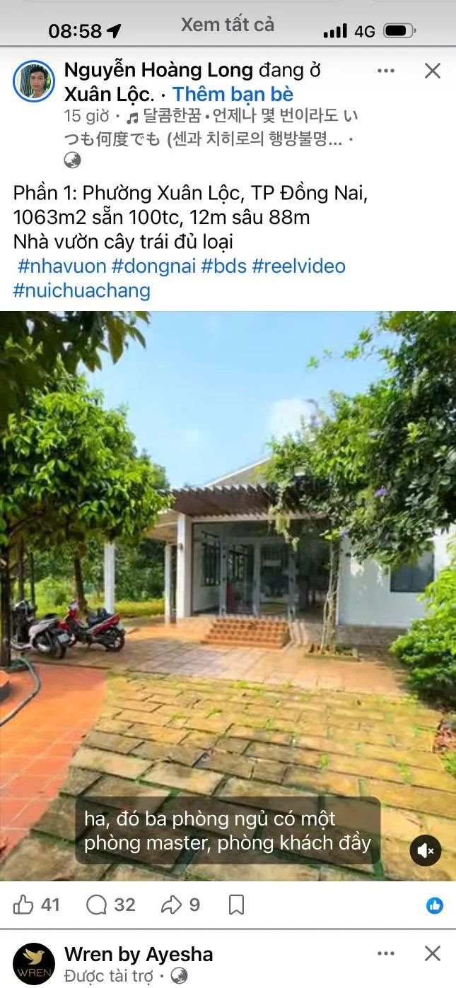 Bán nhà vườn 2335m2 với hồ bơi, Đồng Nai - Ảnh 1