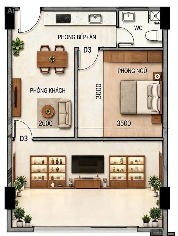 Bán căn hộ 55m² Hòa Khánh Liên Chiểu Đà Nẵng