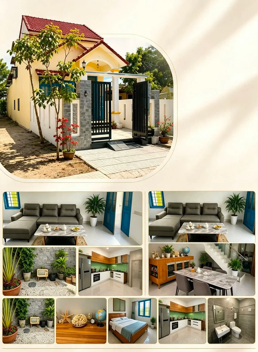 Bán nhà mặt tiền kiểu villa mini homestay 5x20m gần biển Cửa Đại, Hội An Đông, Đà Nẵng - Ảnh 1