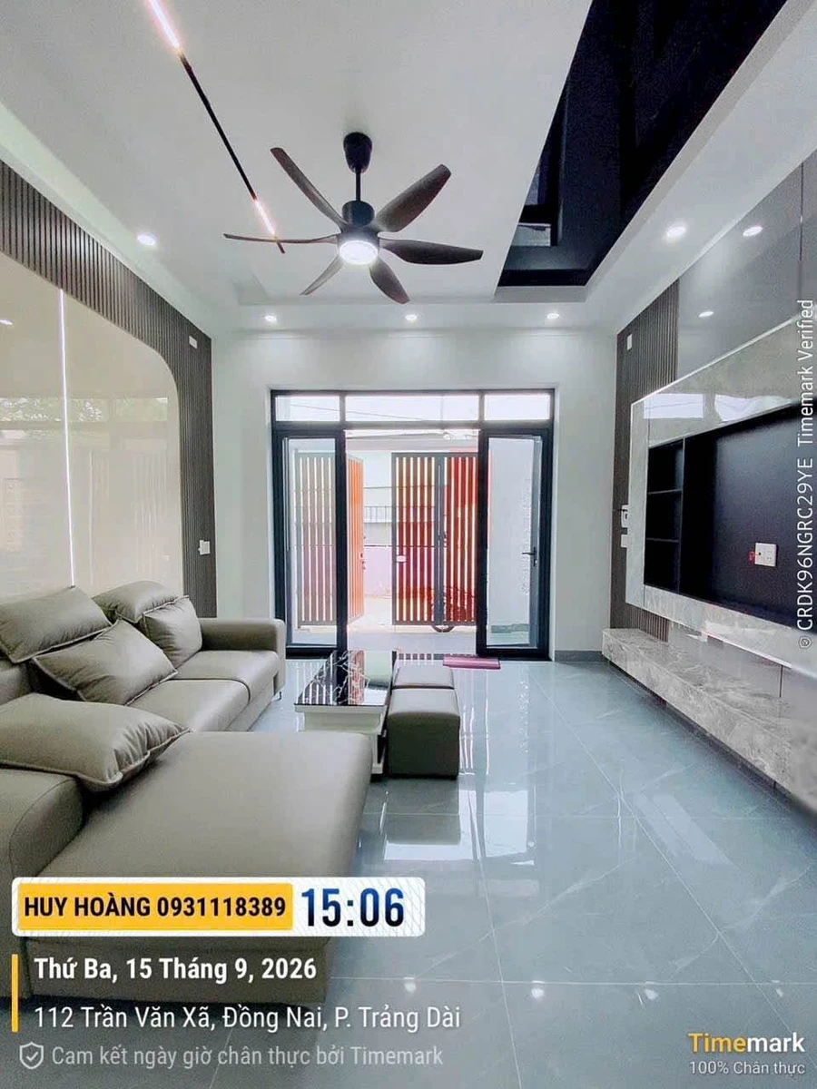 Bán nhà lầu 3PN 135m² gần chợ Trảng Dài, Bình Tân - Ảnh thu nhỏ 4