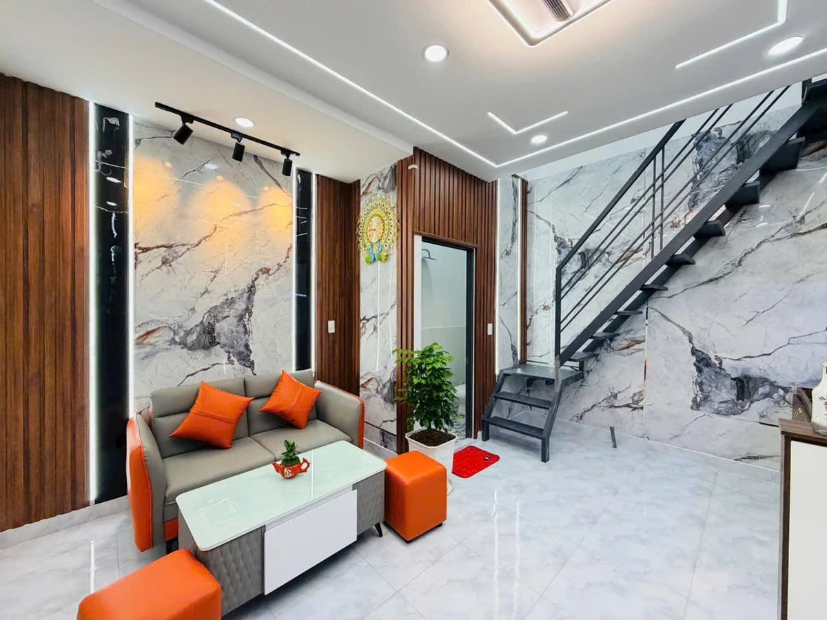 Bán nhà Bình Chánh 28m2 giá 485 triệu, sổ hồng riêng - Ảnh thu nhỏ 4