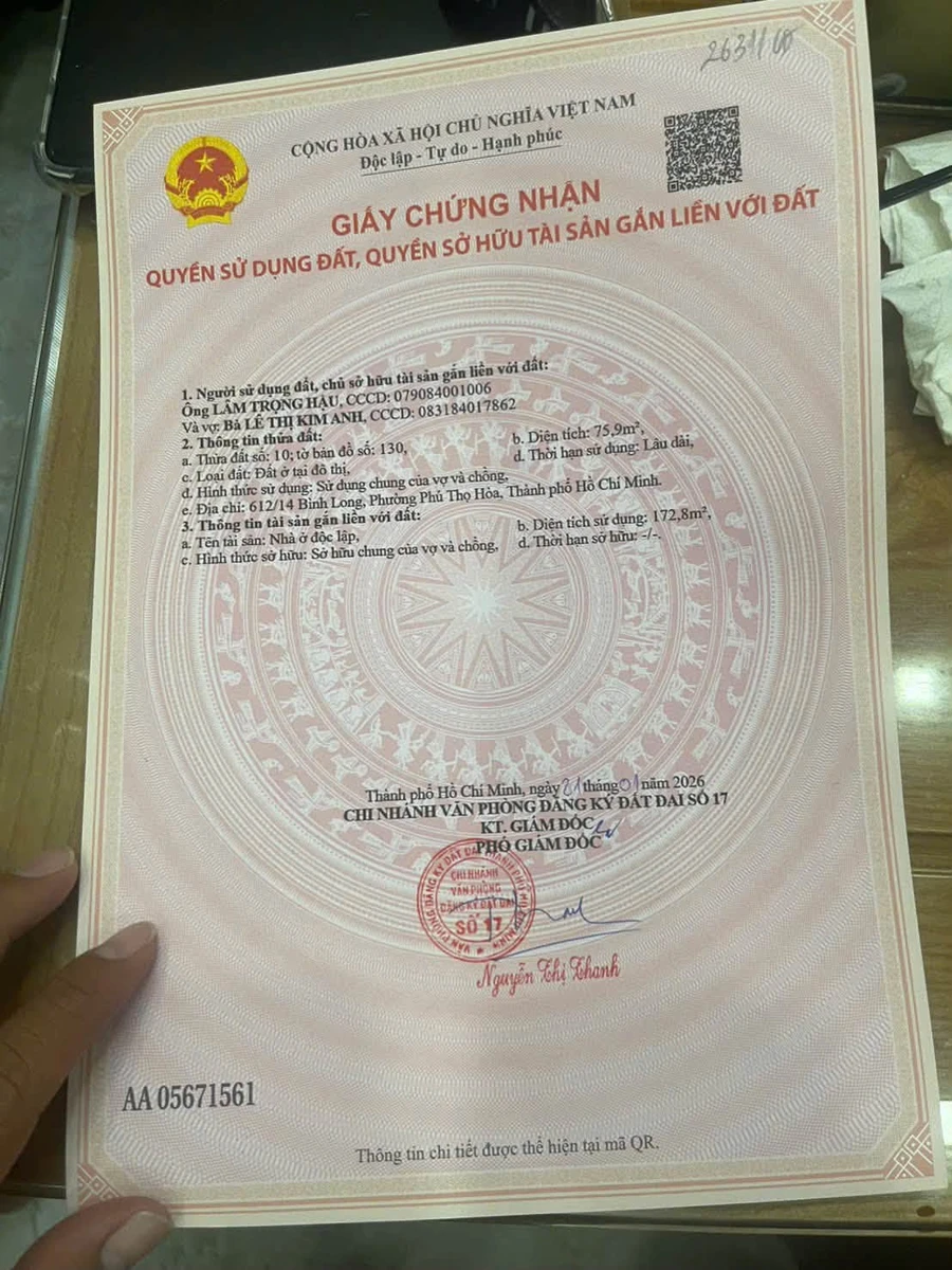 Bán nhà 4 tầng 4,2x18m hẻm xe hơi đường Bình Long, Bình Tân giá 6,6 tỷ - Ảnh thu nhỏ 2