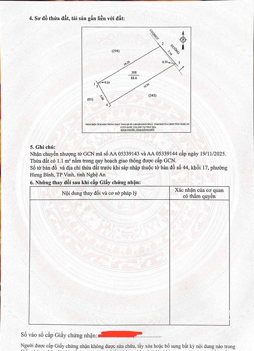 Bán đất Hưng Bình Vinh 88.6m² mặt tiền 5.1m giá 4 tỷ - Ảnh thu nhỏ 4