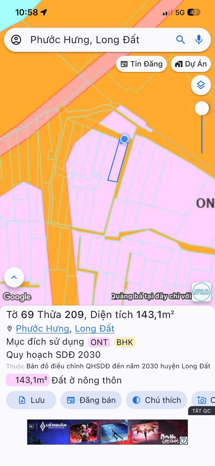 Bán lô đất góc 2 mặt tiền 140m² Phước Hưng Nhà Bè - Ảnh 1
