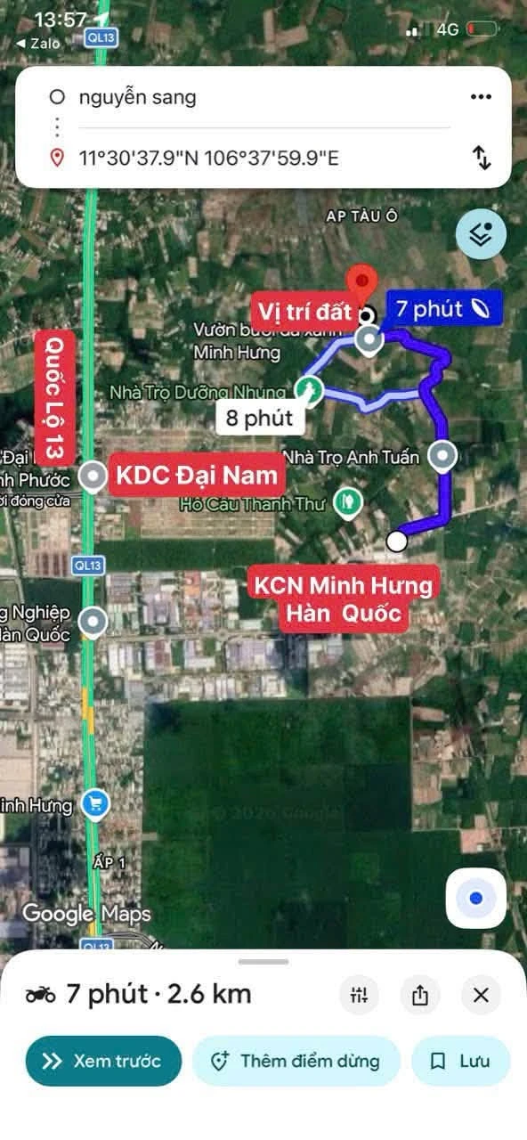 Bán đất Minh Hưng 165m² giá 375 triệu - Ảnh 1