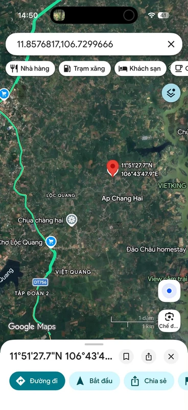 Bán 1ha đất ở Lộc Ninh, Bình Phước, giá 1 tỷ 5
