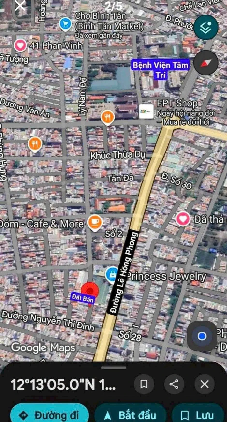 Bán lô đất 2 mặt tiền 50m² Phước Long Nha Trang - Ảnh 1