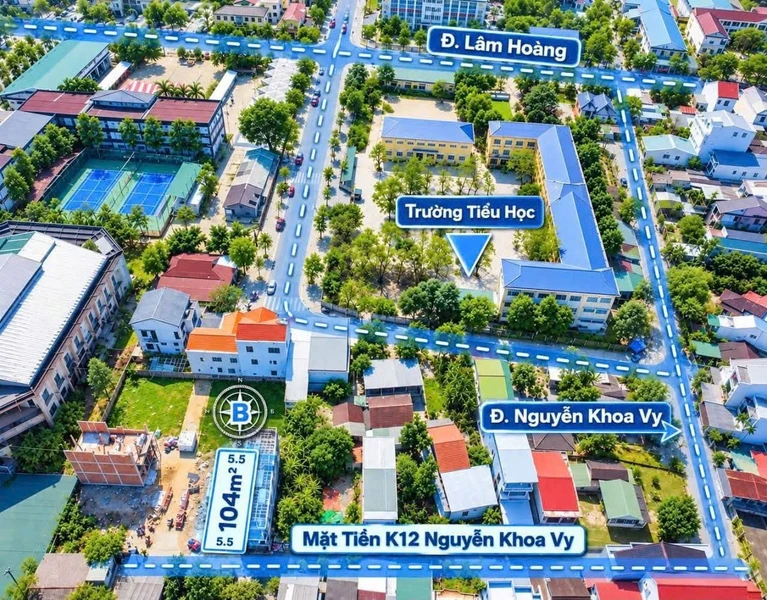 Bán đất Nguyễn Khoa Vy Huế 104m2, giá 2 tỷ 350