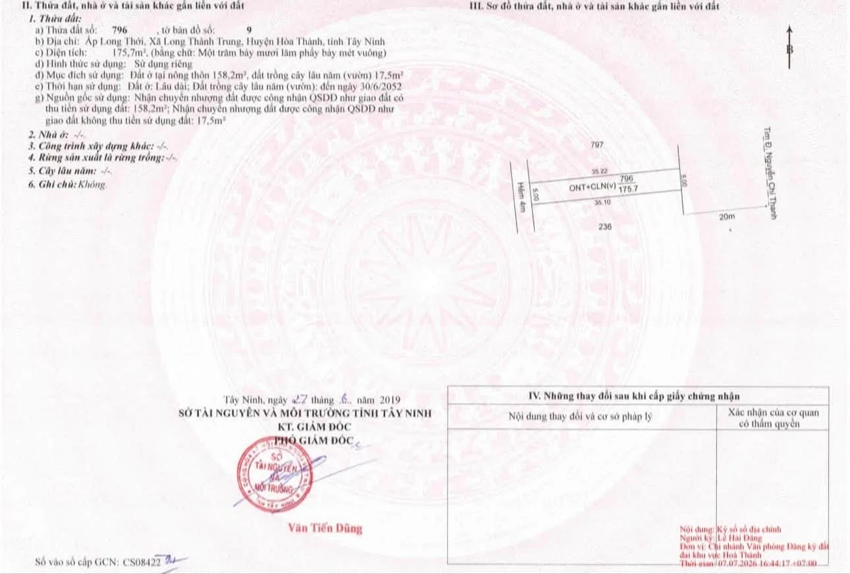 Bán đất mặt tiền Nguyễn Chí Thanh 158m² tại Hòa Thành - Ảnh thu nhỏ 3