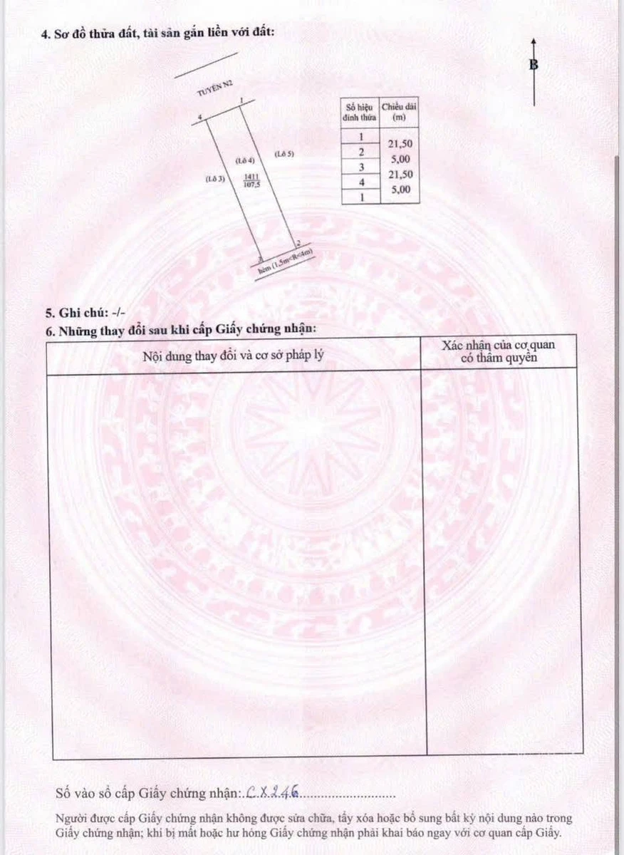 Bán 3 lô đất Lekima Đất Đỏ 322,5m² 3 tỷ - Ảnh thu nhỏ 5