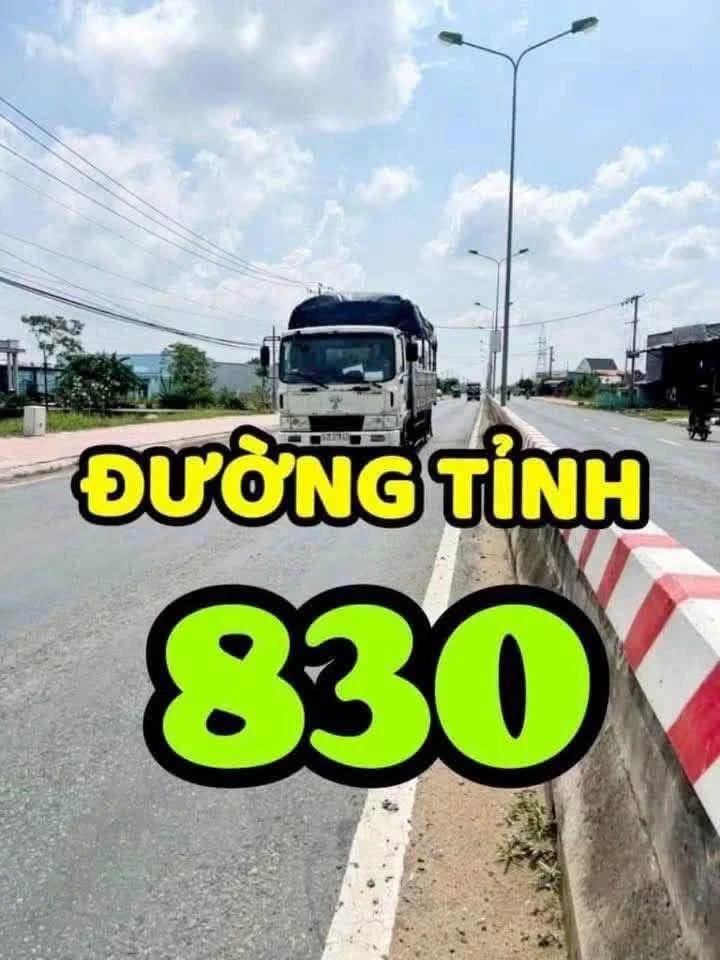 Bán đất mặt tiền Tỉnh Lộ 830, 2556m² Tây Ninh - Ảnh 1