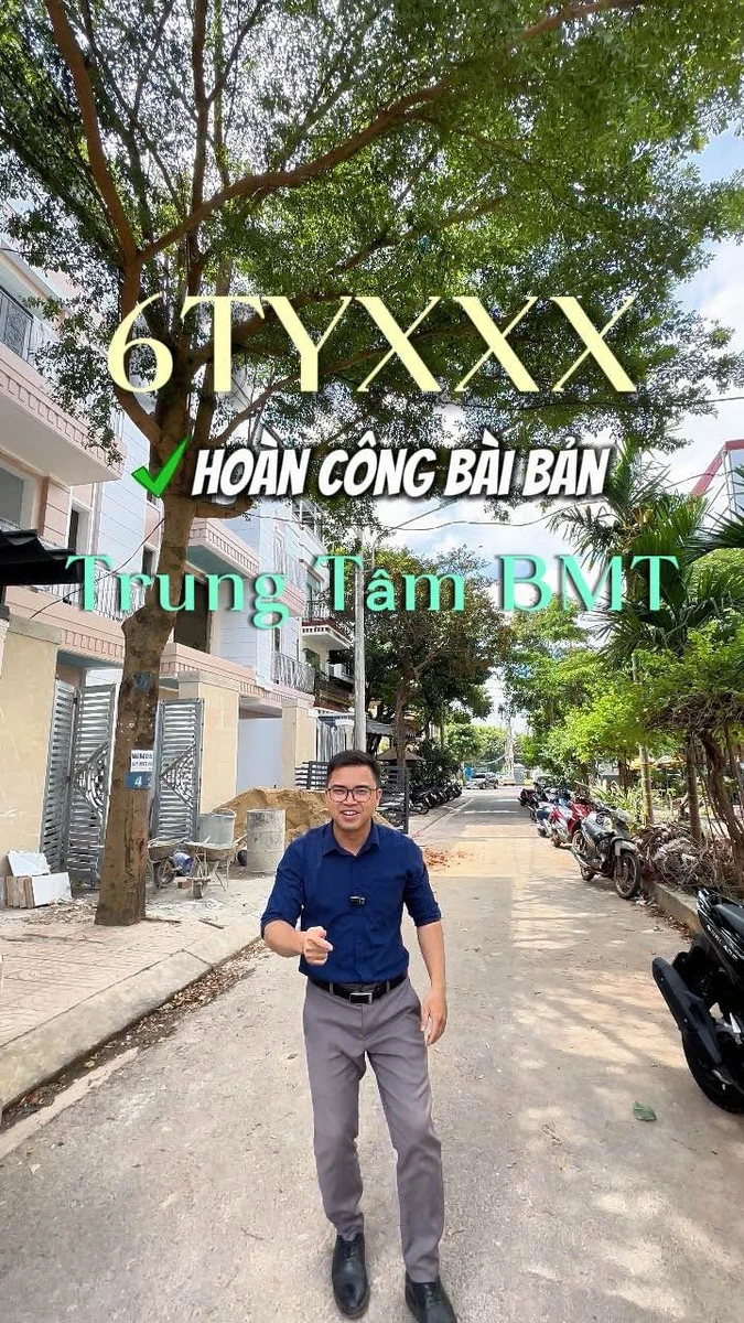 Nhà mặt tiền Buôn Ma Thuột khu Hiệp Phúc 5x17,7m giá 6,6 tỷ - Ảnh 1
