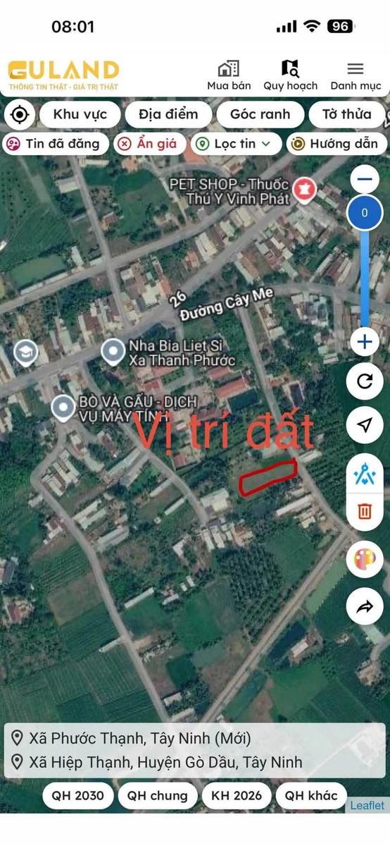 Bán đất Gò Dầu Tây Ninh 2080m² giá 120 triệu/m² - Ảnh thu nhỏ 3