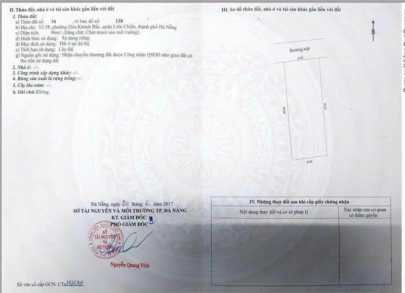 Bán đất gần 100m2 ngang 6m đường ô tô tại Hòa Khánh Bắc, Liên Chiểu, Đà Nẵng