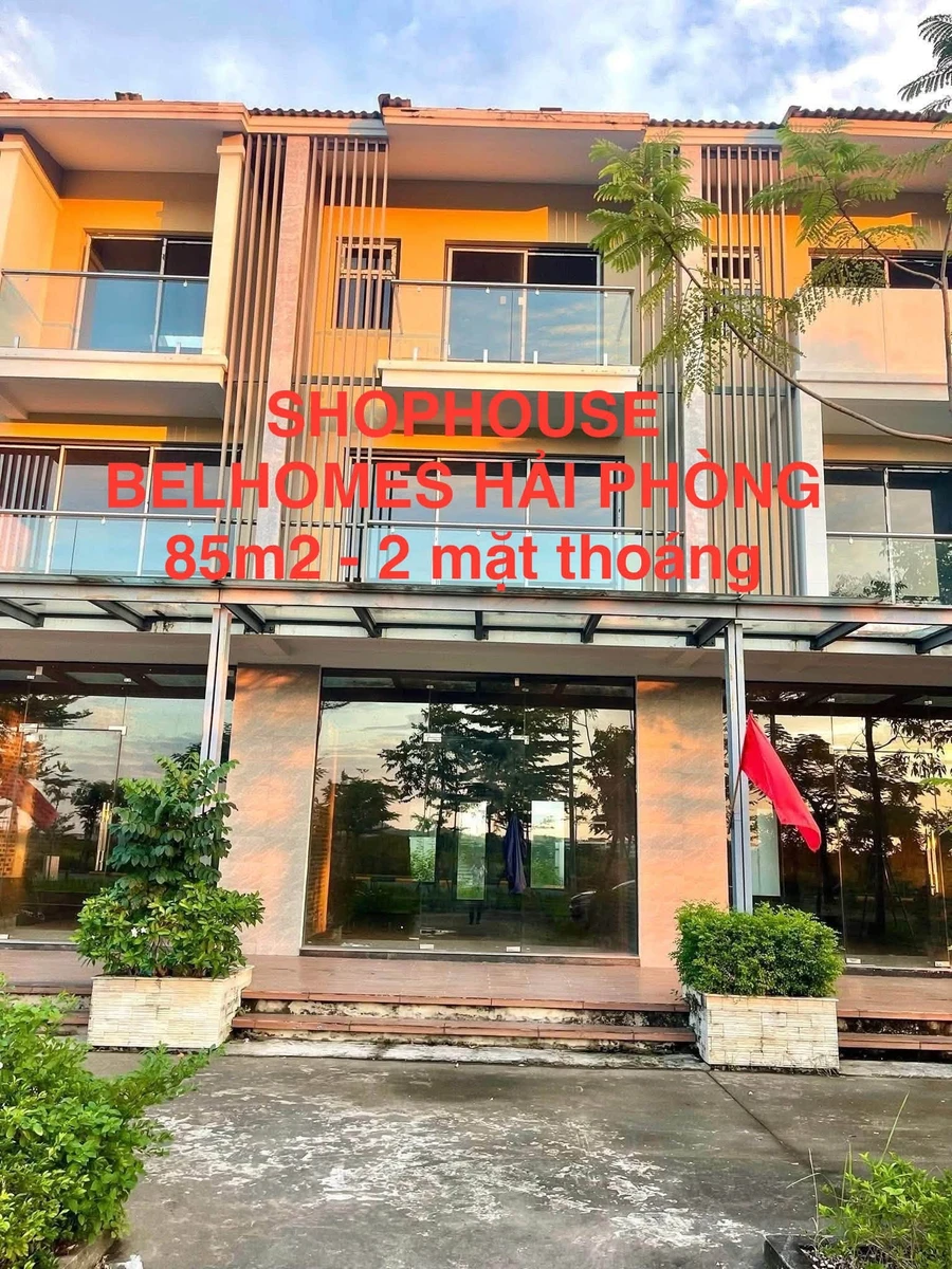 Bán shophouse 85m² 3 tầng 2 mặt tiền Hải Phòng 6 tỷ - Ảnh 1