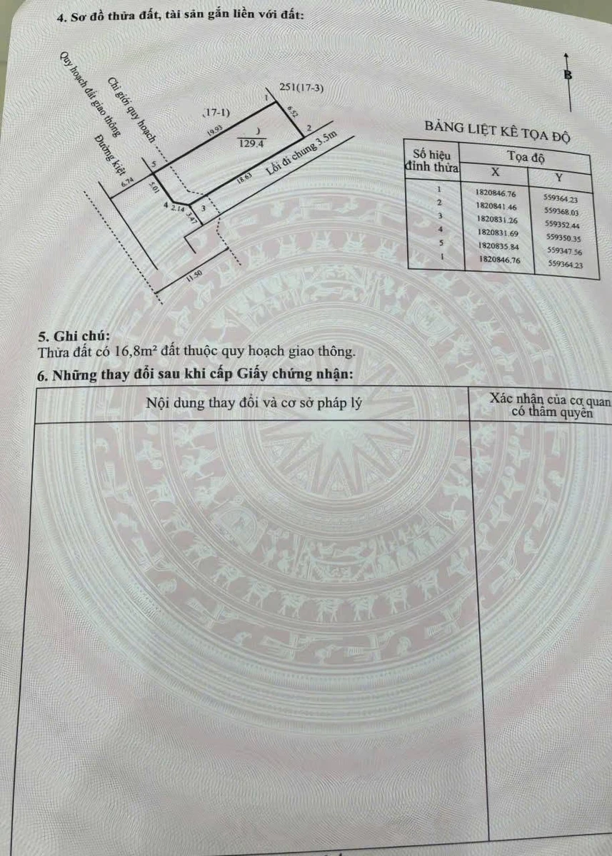 Bán đất lô góc 2 mặt tiền 129,4m² Phạm Thị Liên, Huế - Ảnh thu nhỏ 5