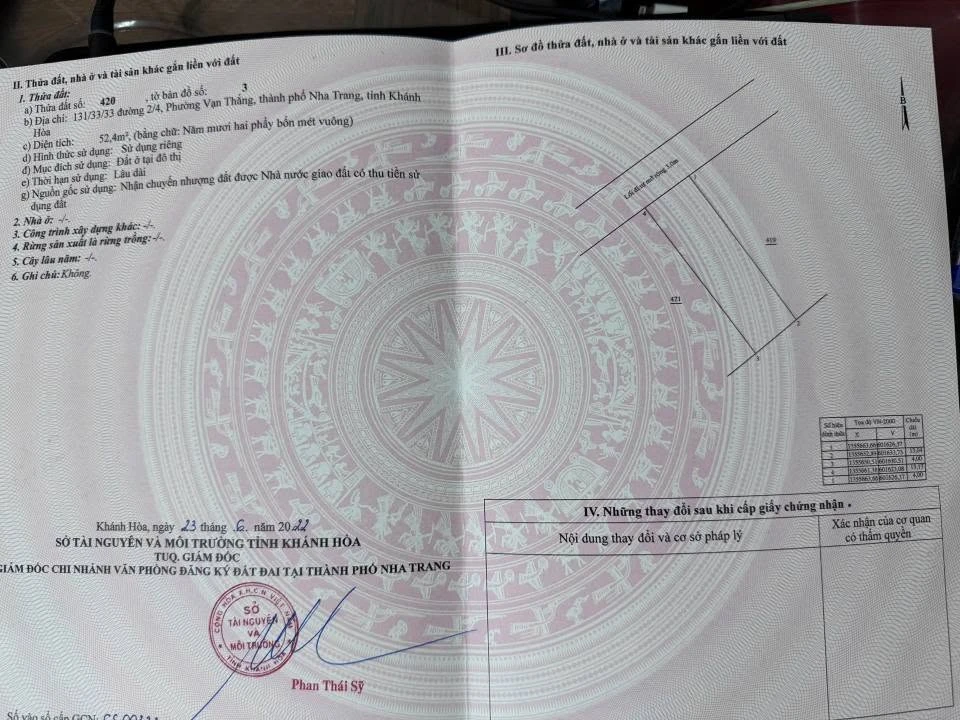 Bán đất hẻm xe hơi Hà Thanh Nha Trang 52.4m2 - 2 tỷ 290 triệu - Ảnh 1
