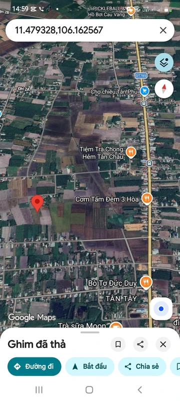 Bán đất Tân Châu 400m² 1,8 tỷ