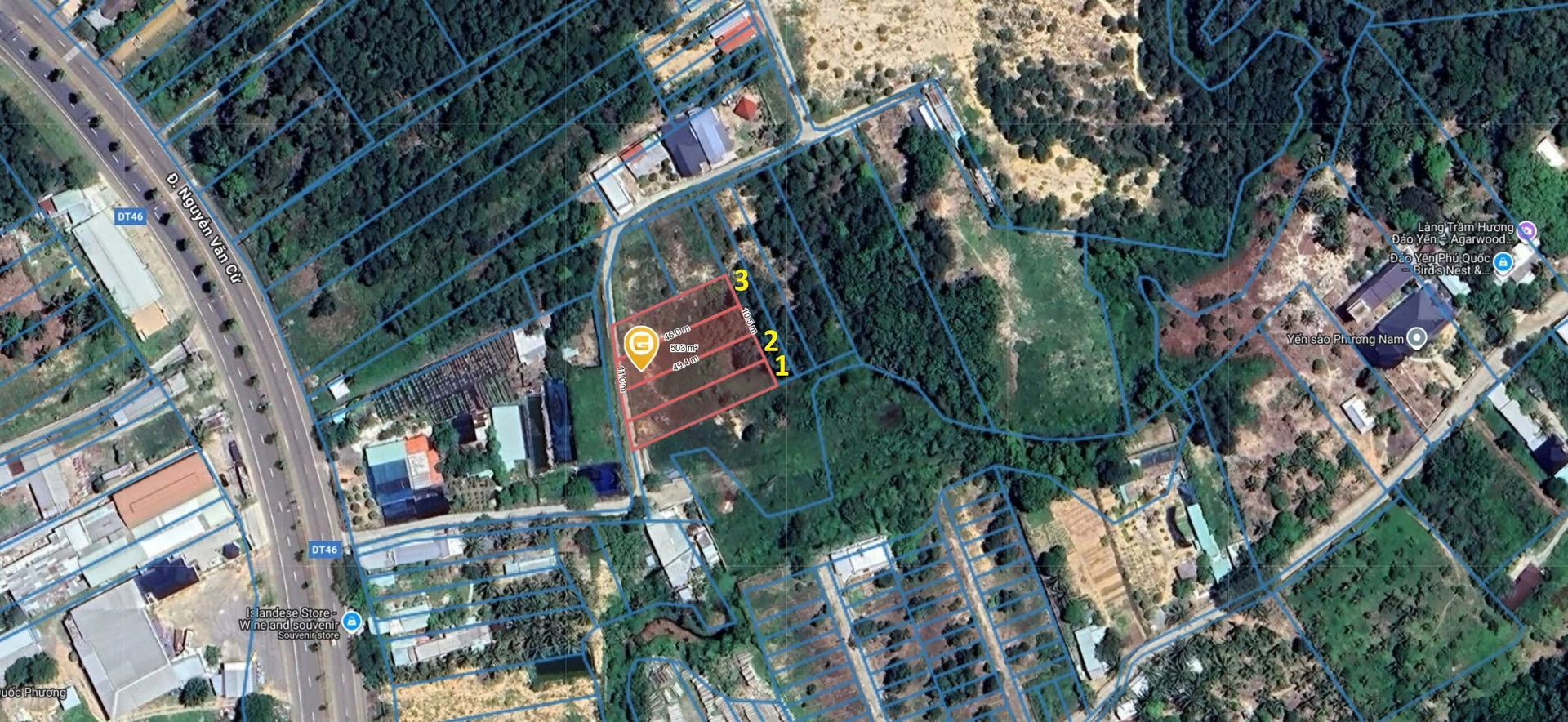 Bán 2 nền đất 500m² đường Nguyễn Văn Cừ, Dương Tơ - Ảnh 1