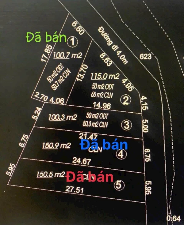 Bán đất nền mặt tiền rạch Cái Nai 115m2 giá 990 triệu, phường Cái Răng, Cần Thơ