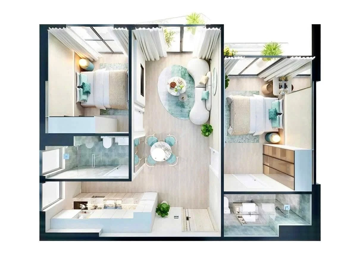 Bán căn hộ 2PN Bãi Trường Phú Quốc 54m² 2,7 tỷ - Ảnh thu nhỏ 2