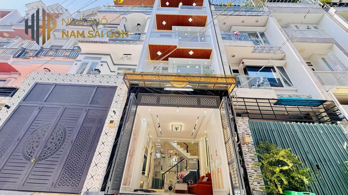 Bán nhà 4 tầng 56m² mặt tiền hẻm Đào Tông Nguyên, Nhà Bè 7,6 tỷ - Ảnh 1