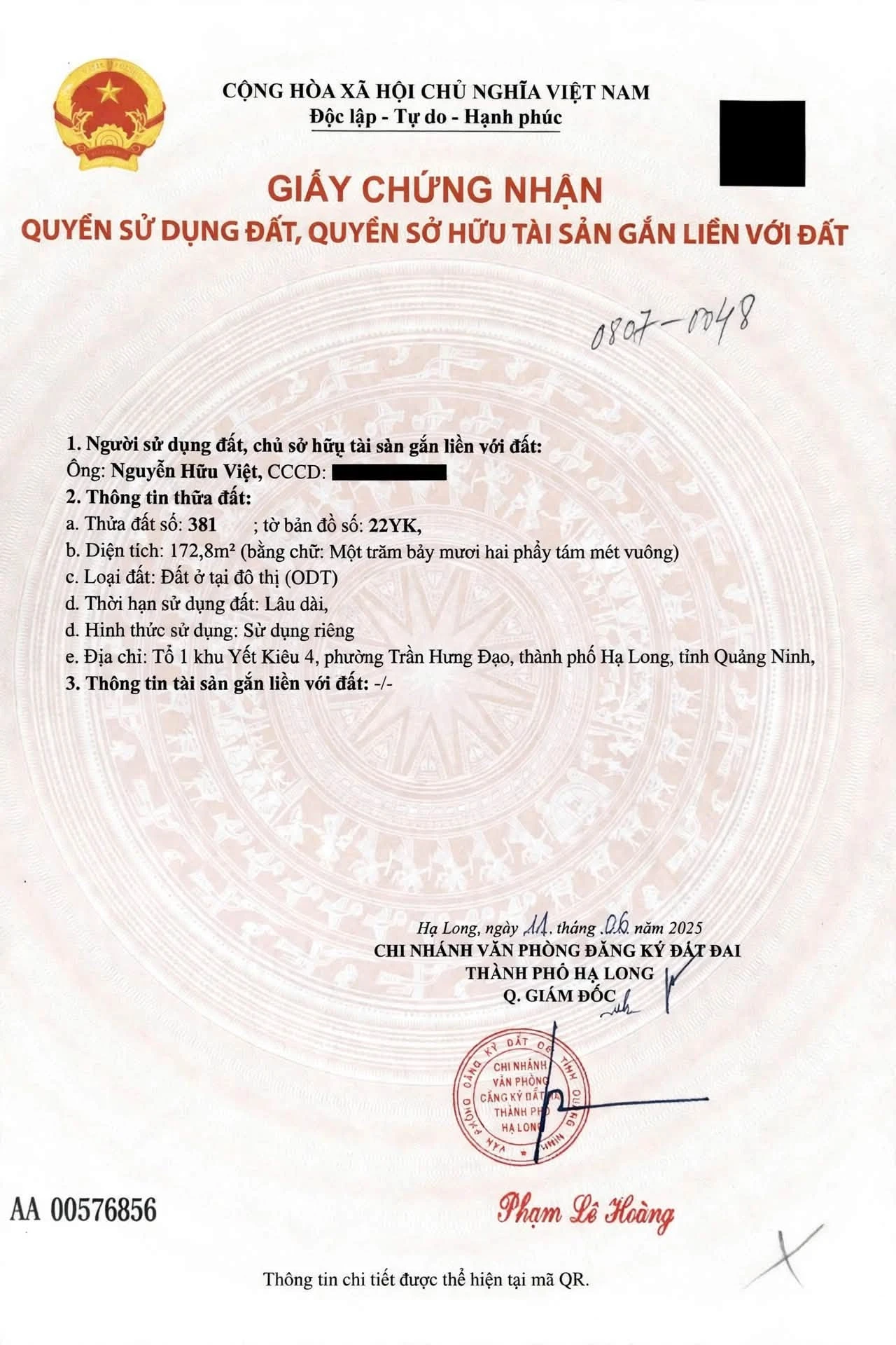 Bán đất vàng 172,8m2 trung tâm Hòn Gai, Hạ Long - Ảnh 1