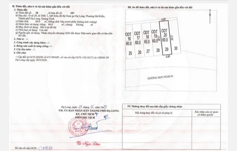 Bán đất 60m² Tái Định Cư Nam Ga Hạ Long, giá hơn 3 tỷ