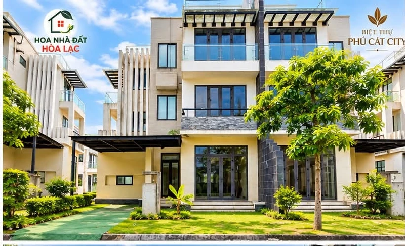 Bán biệt thự 3 tầng 276m² Phú Cát City Hòa Lạc
