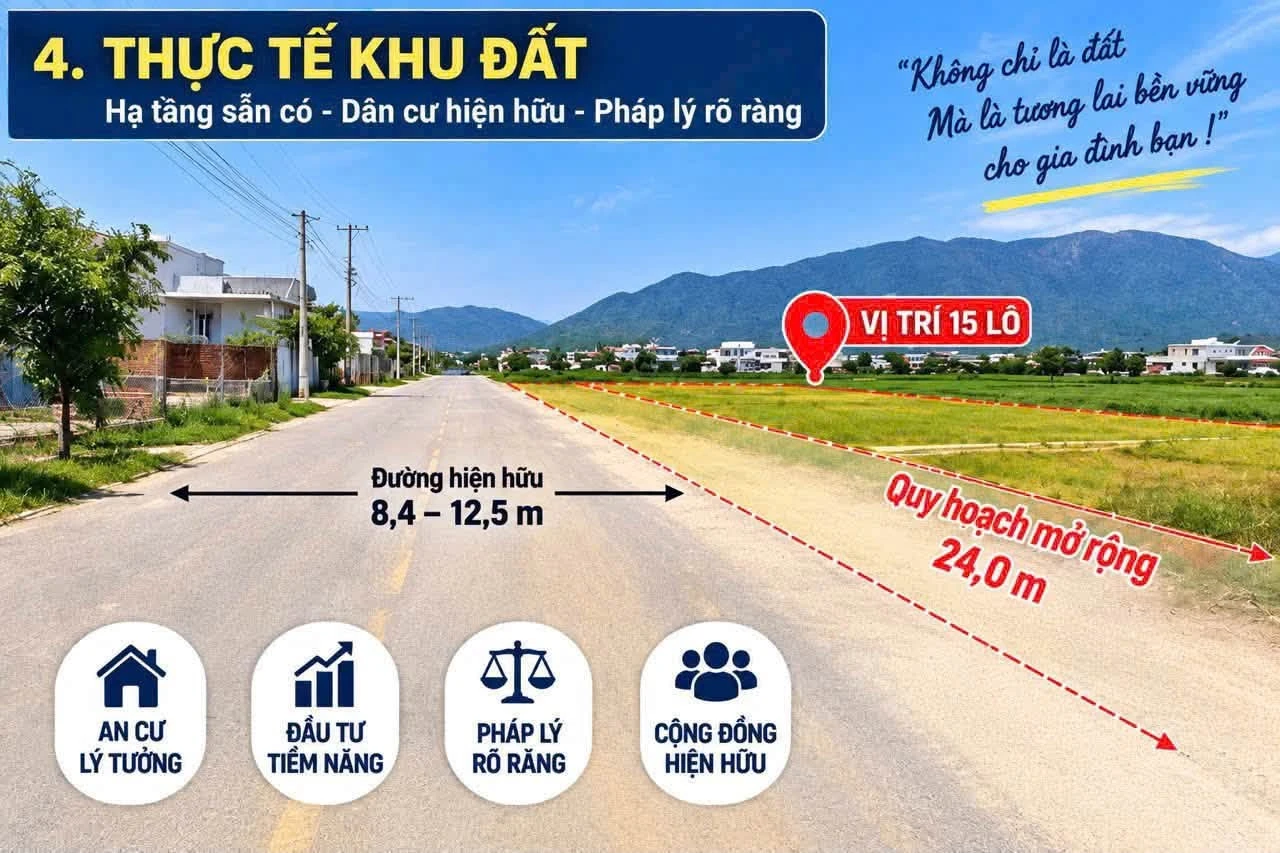 Bán lô đất mặt tiền Thôn Trung, Nha Trang, 109m², 1,737 tỷ - Ảnh 1
