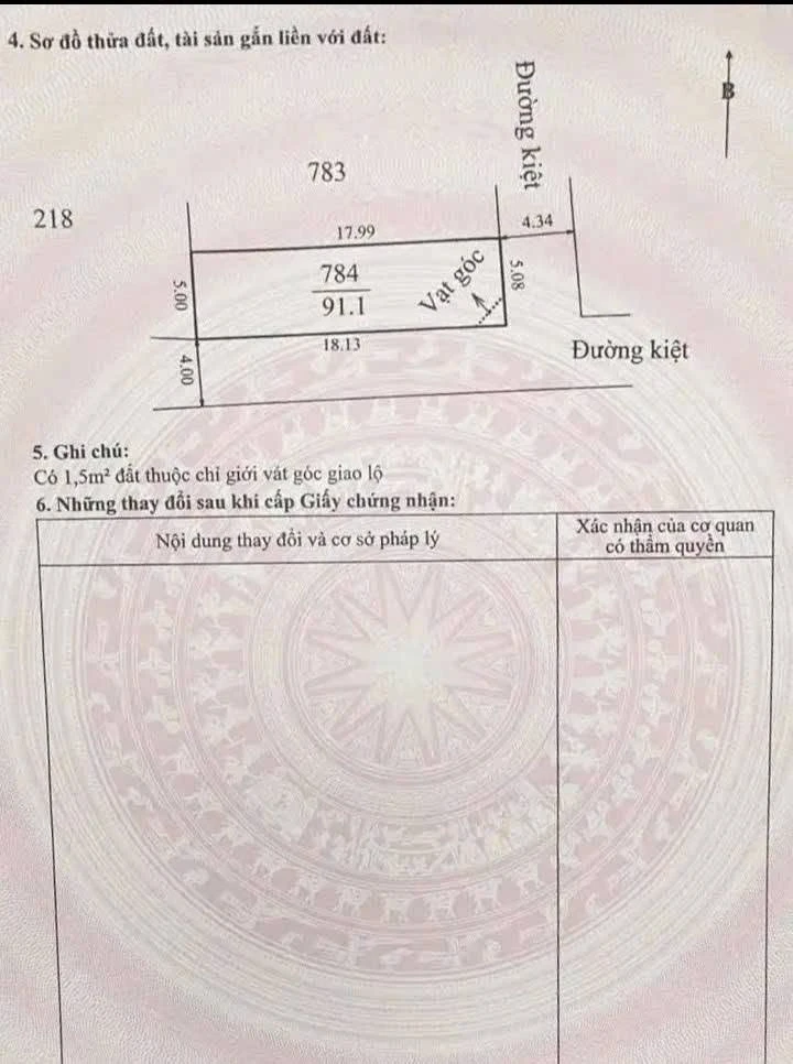 Bán đất 2 mặt thoáng 91,1m2 kiệt ô tô Lê Đức Anh, Phường Vỹ Dạ, TP Huế - Ảnh thu nhỏ 3
