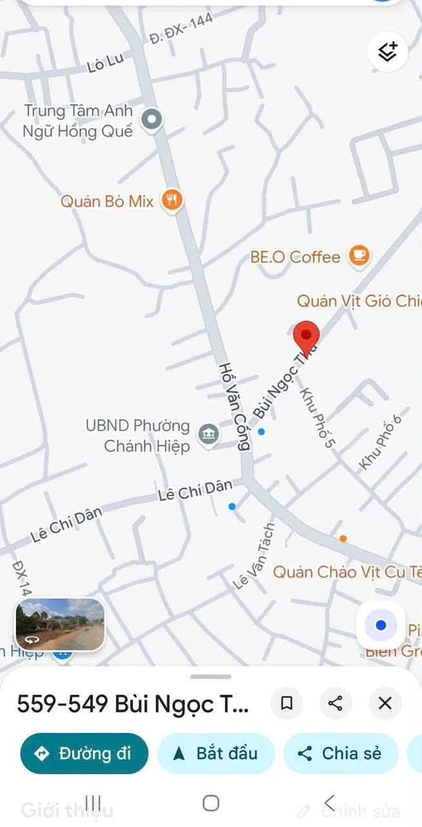 Bán đất mặt tiền Bùi Ngọc Thu 723.8m² Tương Bình Hiệp - Ảnh thu nhỏ 3