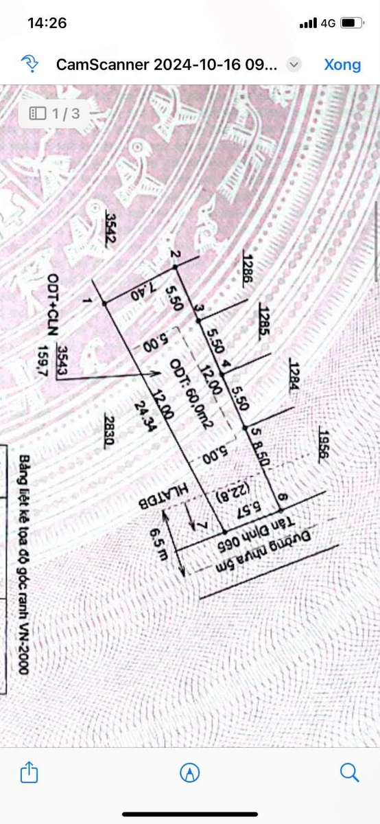 Bán đất 60m² mặt tiền DH601 Bình Tân, 2 tỷ - Ảnh thu nhỏ 2