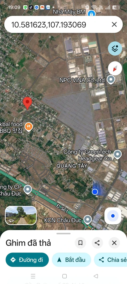 Bán đất mặt tiền 100m2 Đường 29 Nghĩa Thành Châu Đức - Ảnh 1