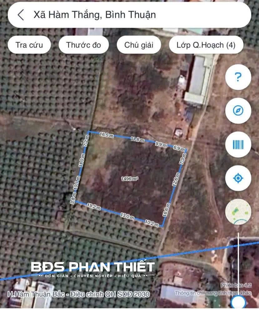 Bán đất Lâm Ưu Ấp 1.496m² tại Hàm Thắng, Lâm Đồng - Ảnh thu nhỏ 2