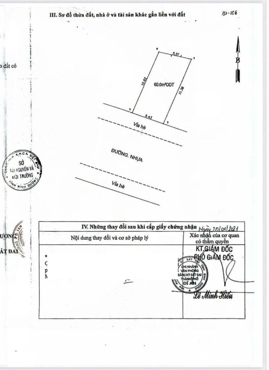Bán đất 60m² gần Go Dĩ An, Bình Dương - Ảnh thu nhỏ 3