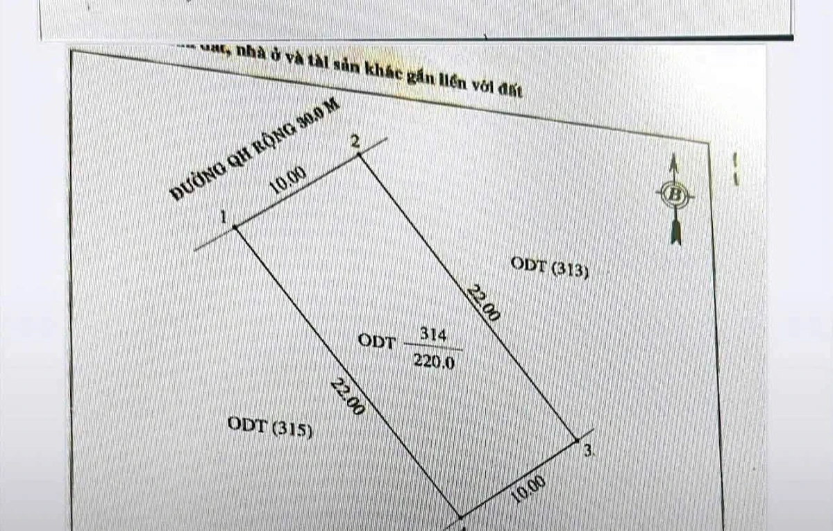 Bán lô đất Cửa Lò 220m2 cạnh sân Golf, mặt đường 30m - Ảnh 1