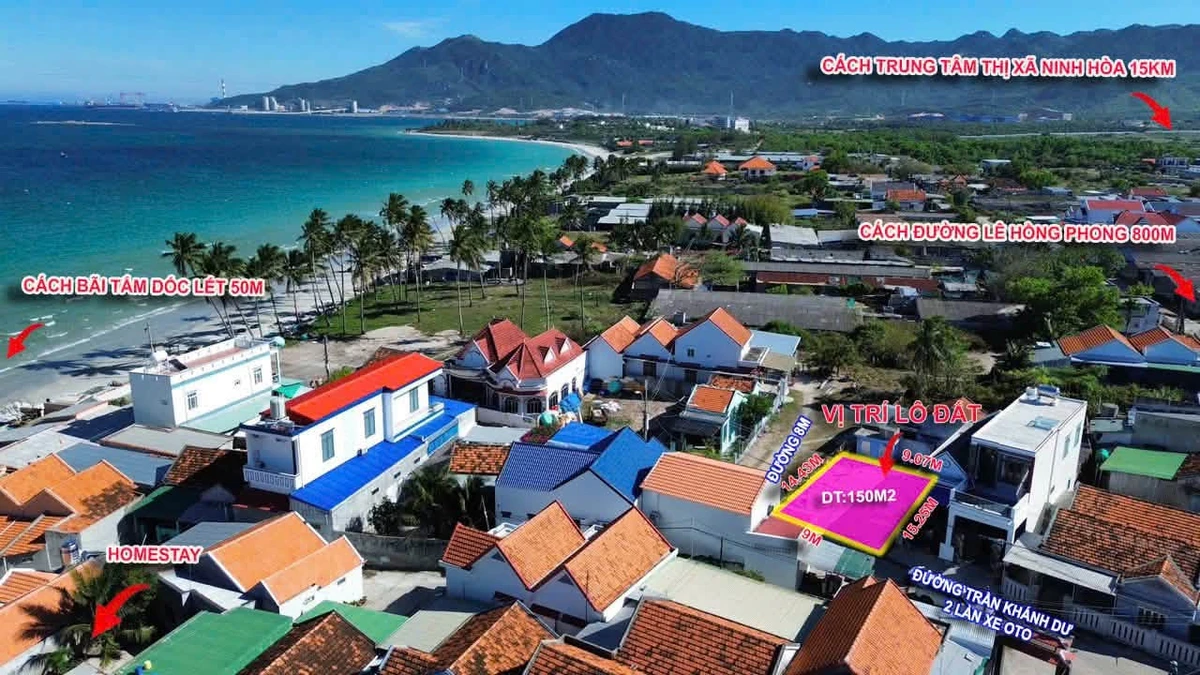 Bán lô đất 2 mặt tiền 130m² gần biển Dốc Lết 6 tỷ - Ảnh thu nhỏ 2