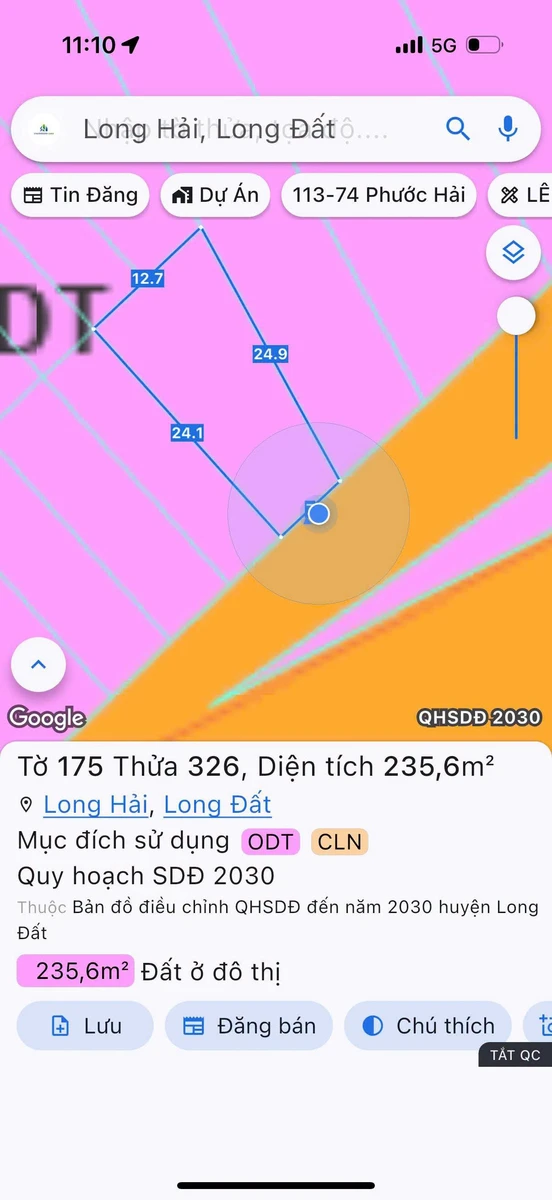 Bán đất Long Hải 235.6m2 gần biển 2km, mặt tiền Lê Duẩn - Ảnh thu nhỏ 5