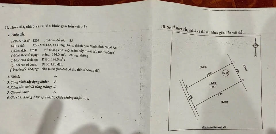 Bán đất Minh Huệ Hưng Đông 176m² pháp lý đầy đủ - Ảnh thu nhỏ 4