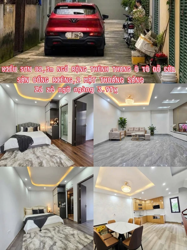 Bán nhà 4 tầng 82,3m2 ngõ ô tô đường Kiều Sơn, gần Lê Hồng Phong, Hải Phòng, giá 3,9 tỷ