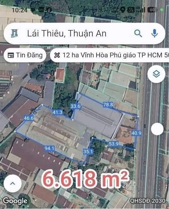 Bán mặt tiền Quốc lộ 13 Thuận An Bình Dương 6.618m2 - Ảnh thu nhỏ 3