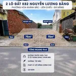 Bán 2 lô đất mặt tiền 7m 75m²/lô gần Bách Khoa Đà Nẵng - Ảnh thu nhỏ 1