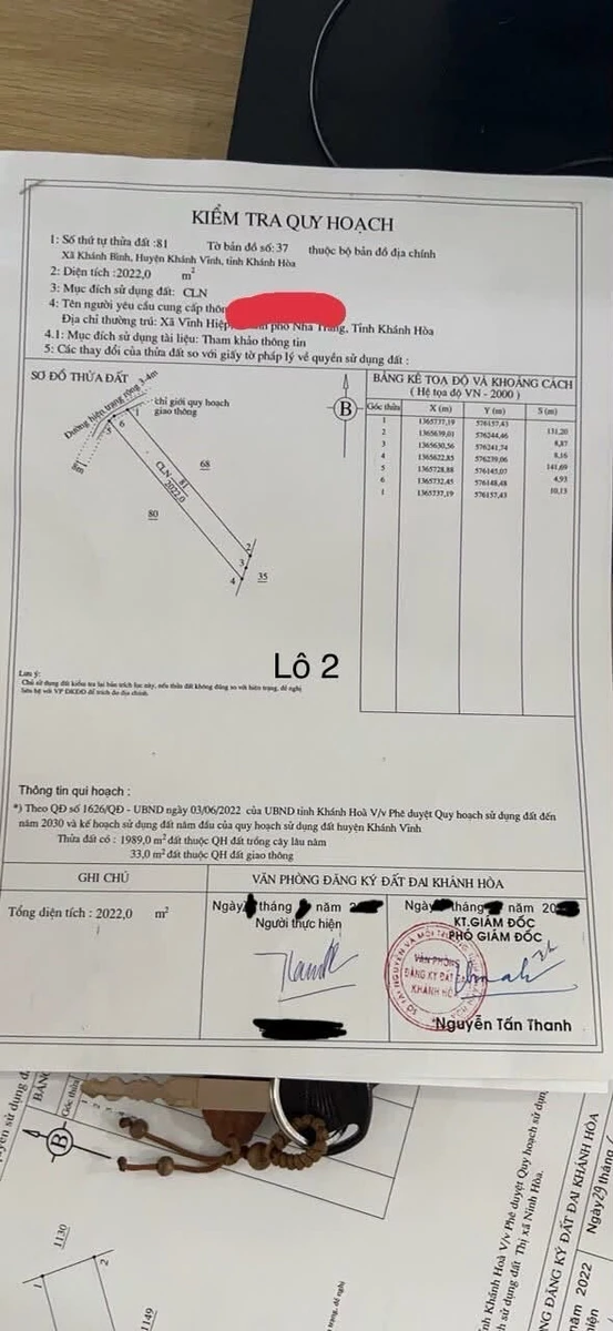 Bán lô đất 2.022 m² Huyện Khánh Vĩnh, Khánh Hòa - Ảnh 1