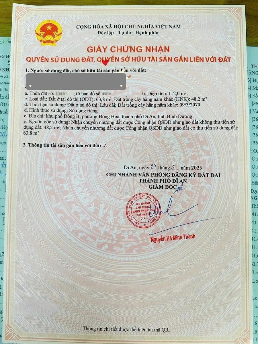 Bán đất mặt tiền Hà Huy Giáp, Dĩ An, 112m2, 4 tỷ 950 - Ảnh thu nhỏ 5