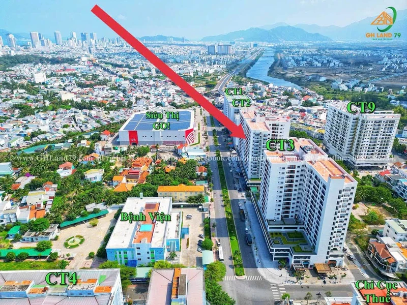 Bán căn hộ CT3 Vĩnh Điềm Trung 74,5m2, 2PN Nha Trang 3,5 tỷ