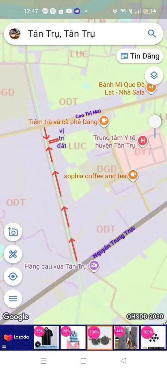 Bán đất 6x35m trung tâm Xã Tân Trụ, 1 tỷ 200 triệu - Ảnh thu nhỏ 5